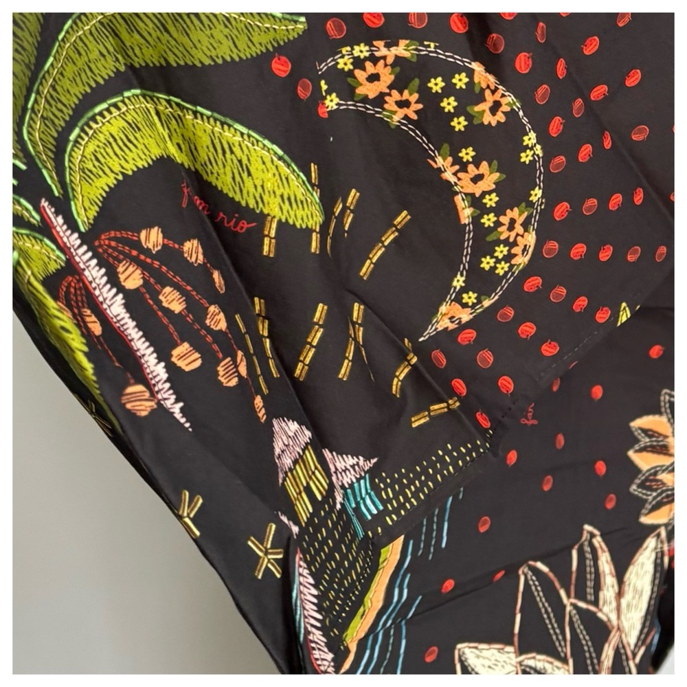 NWT Farm Rio Whimsical Printed Button front Shirt Maxi Dress, M - Picture 13 of 17